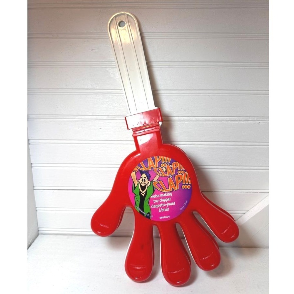 Vintage Dollarama Toy Nostalgic 1980s Large Clapping Hands Noise Maker